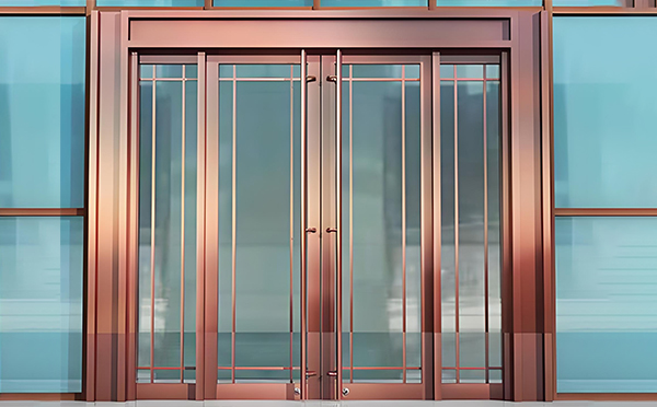 哈巴河玻璃地弹门